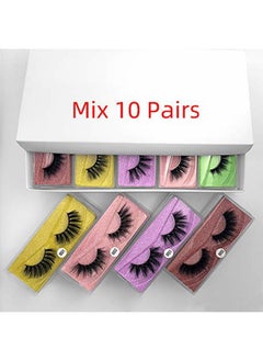HBZGTLAD Wholesale Eyelashes 10/20/30/40/50/100 Pairs Faux 3D Mink Lashes Natural False Eyelashes Makeup Cilios Thick Mink Eyelashes In (mix 10pair)  - Image 3