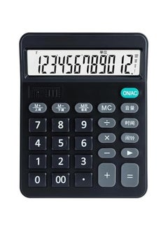 Generic Standard Function Basic Calculator, 12-Digit Desktop Calculator, Mini Compact, Big Numbers, Solar Battery Two Power, Quick Response, for Home, Office, Primary, Secondary, College 