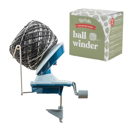 KnitPicks Knit Picks Yarn Ball Winder for Knitting and Crocheting Blue - Image 1