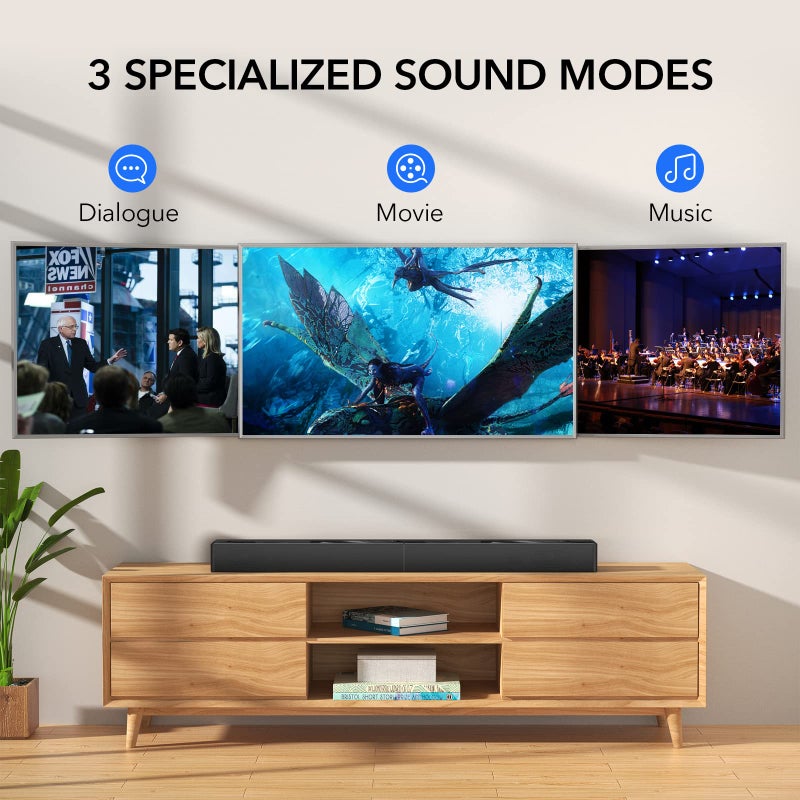 LARKSOUND Sound Bar for TV, Surround Sound System, TV Speaker Soundbar with Bluetooth/HDMI ARC/Optical/AUX/USB, 31 Inch - Image 2