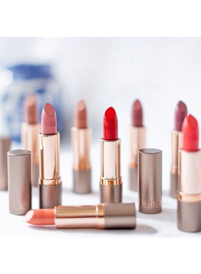 delilah  Colour Intense Cream Lipstick - Delivers Instant Color Payoff - Nourishes And Protects Lips - Semi Matte Finish - Glides On Smoothly - Vegan Friendly - Paraben Free - Foxy - 0.13 Oz - Image 3