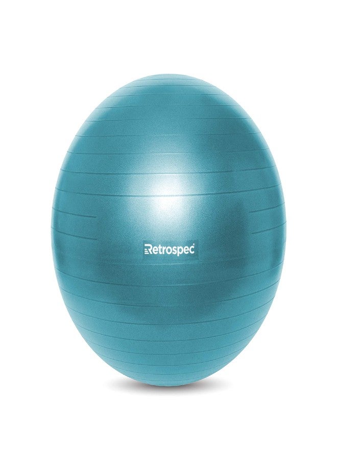 Retrospec Luna Exercise Ball & Pump with Anti-Burst Material, Perfect for Balance, Stability, Yoga & Pilates - Image 2