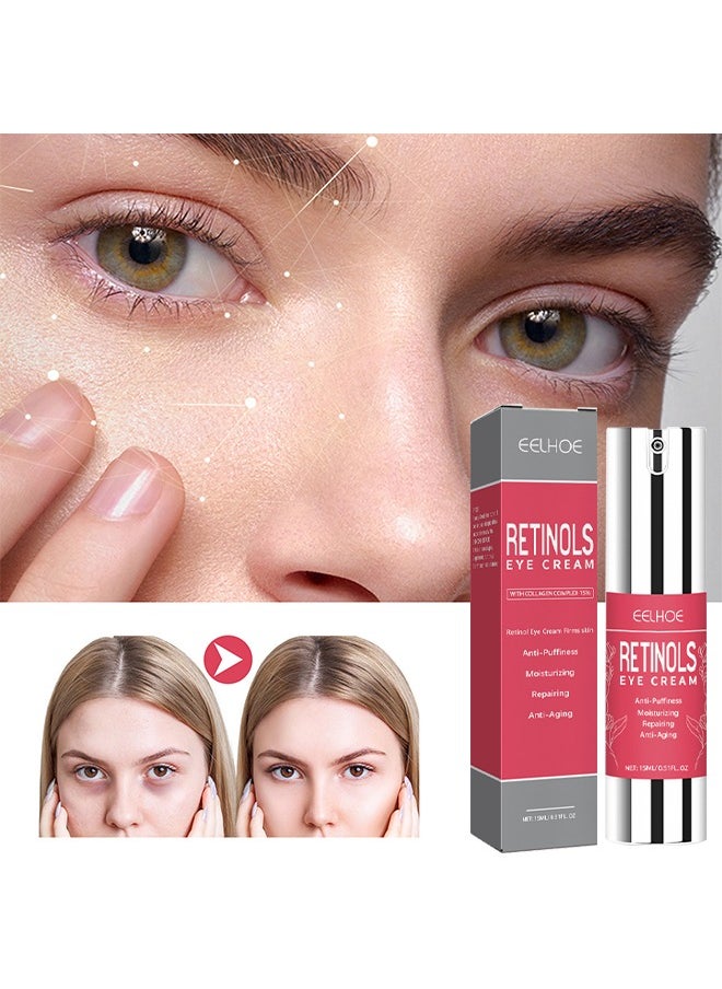 EELHOE - Retinol Eye Stick With Collagen And Hyaluronic Acid For Dark Circle Puffiness Eye Bags And Fine Lines Retinol Eye Cream Eye Brightener Stick Under Eye Cream For Anti Aging Improve Eye Skin - Image 1