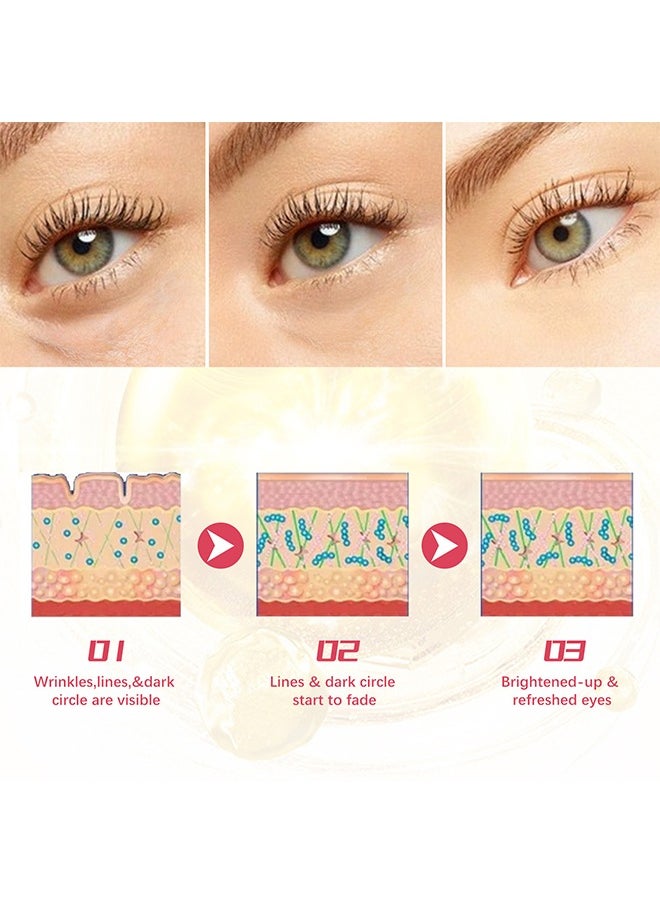 EELHOE - Retinol Eye Stick With Collagen And Hyaluronic Acid For Dark Circle Puffiness Eye Bags And Fine Lines Retinol Eye Cream Eye Brightener Stick Under Eye Cream For Anti Aging Improve Eye Skin - Image 1
