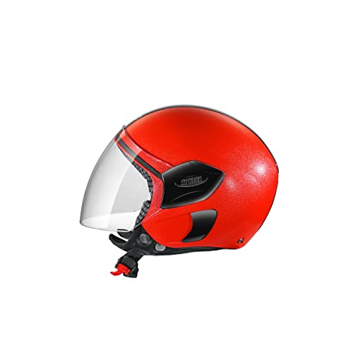 Studds FEMM Open Face Helmet (Red, XS) - Image 3