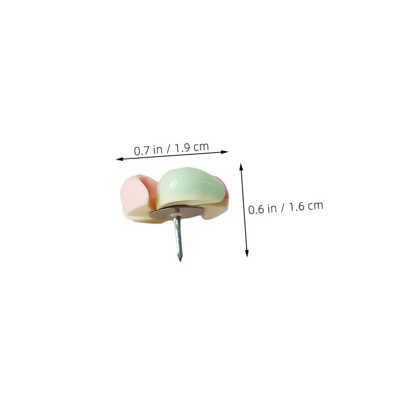 Decorative Push Pins 10pcs Colorful Resin Thumbtacks For Cork Board Map Photo Home Office School Bulletin Board - Image 3