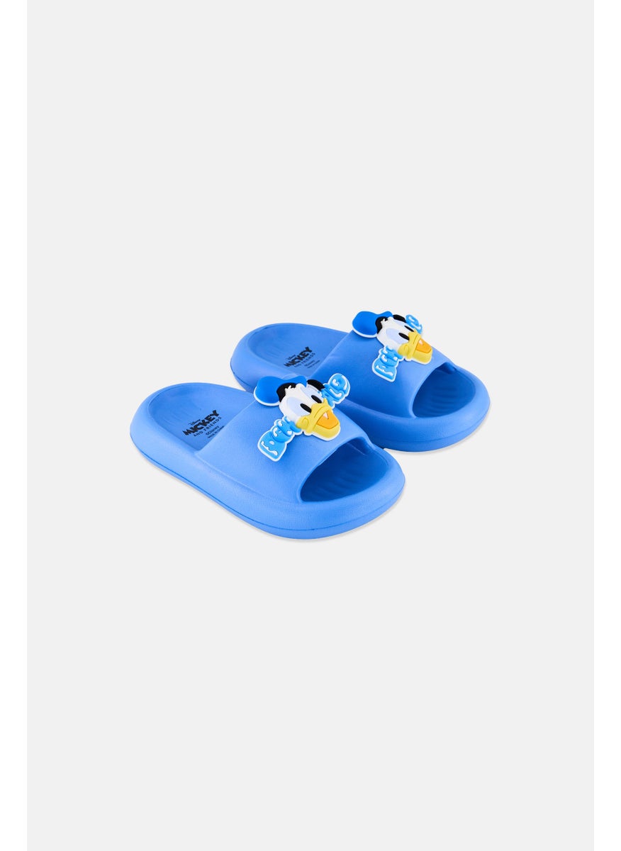 Disney Toddlers Boy Slip On Mickey And Friends Slides, Blue  - Image 1