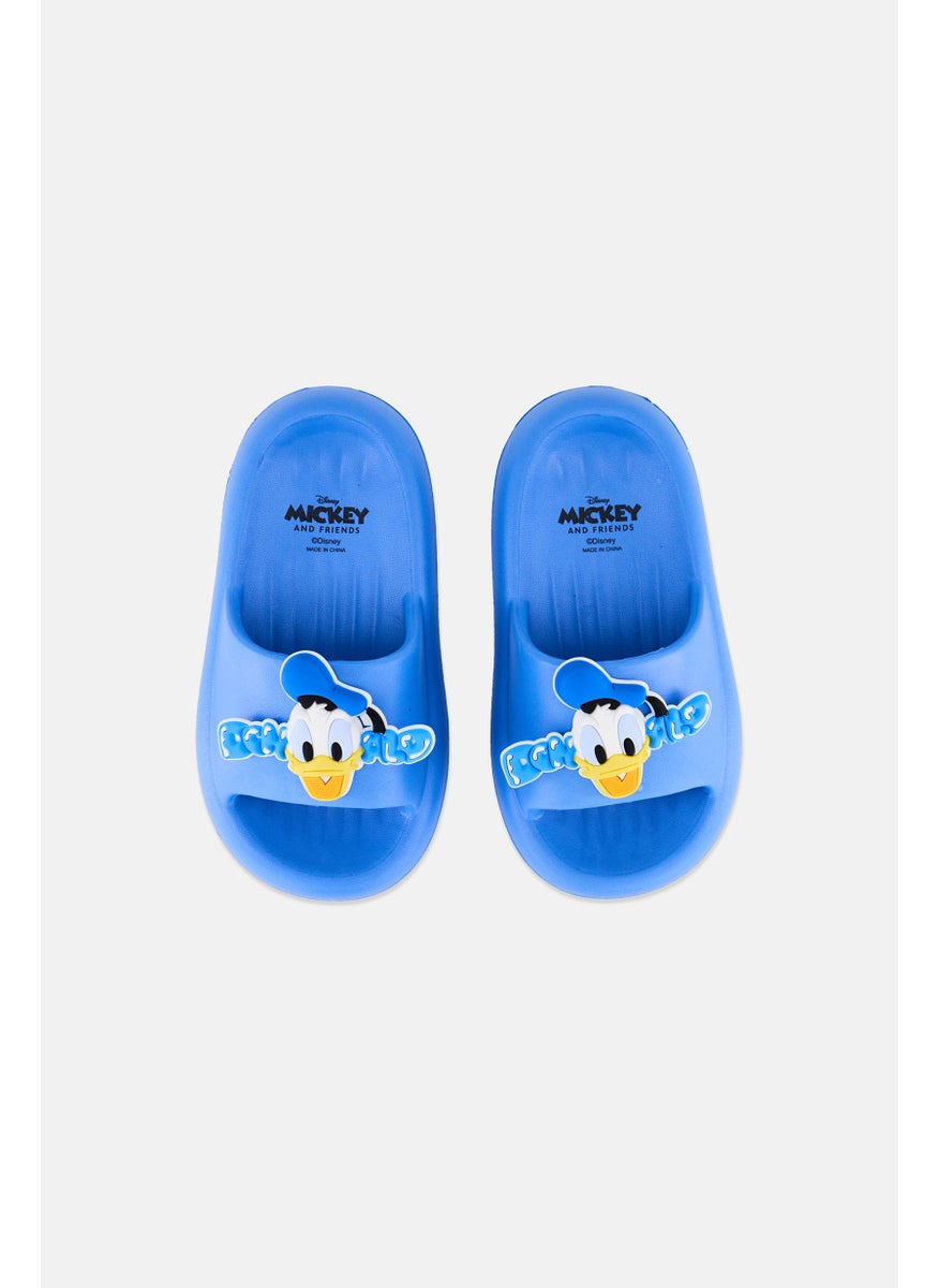 Disney Toddlers Boy Slip On Mickey And Friends Slides, Blue  - Image 3