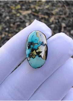 HADI Natural Turquoise with Pyrite - 22 carats - 24x13mm  - Image 2