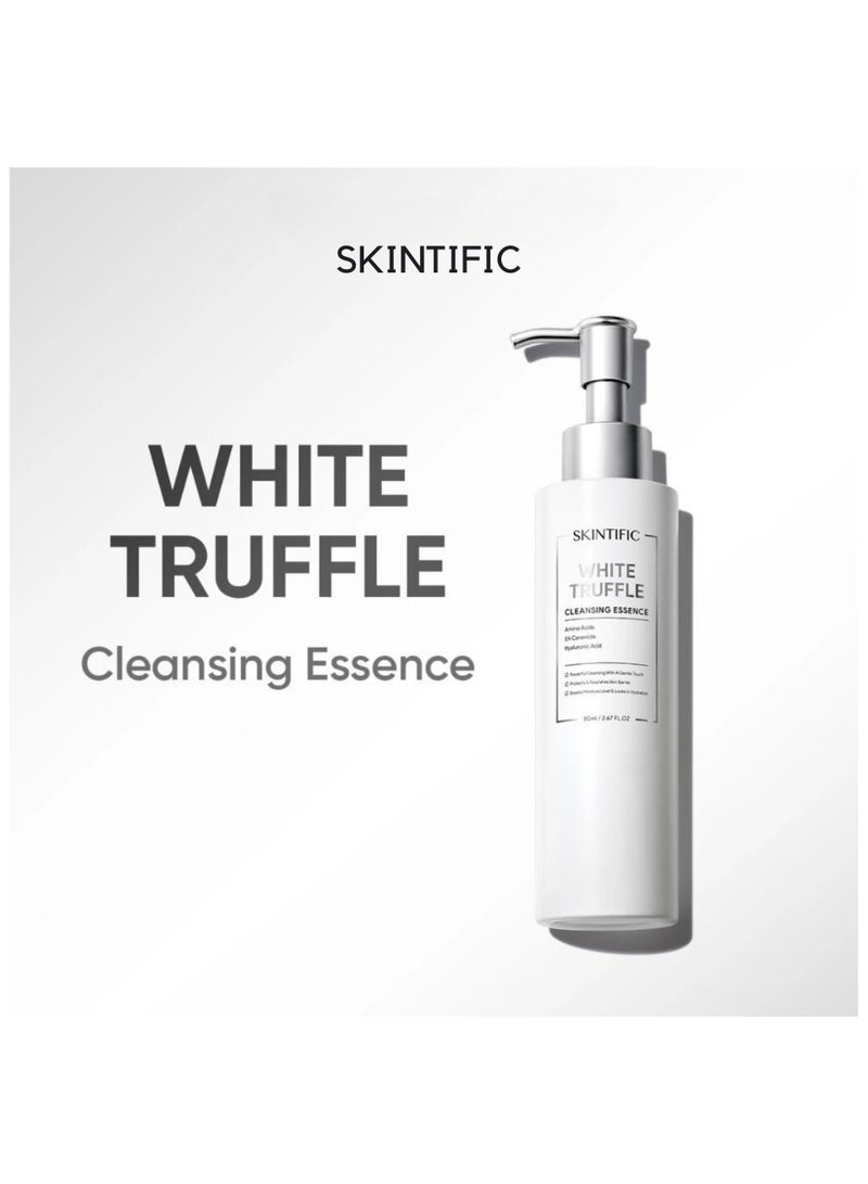 SKINTIFIC White Truffle Cleansing Essence Cleanser Facial Wash Serum Nourish and Protect Skin Barrier 80ml - Image 2