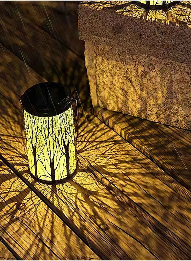 P auke'réi Outdoor Solar Lantern, Woodland Glow Solar Lantern LED Light, Enchanting Shadows & Warm Light, Automatic Turn-On, Waterproof  - Image 2