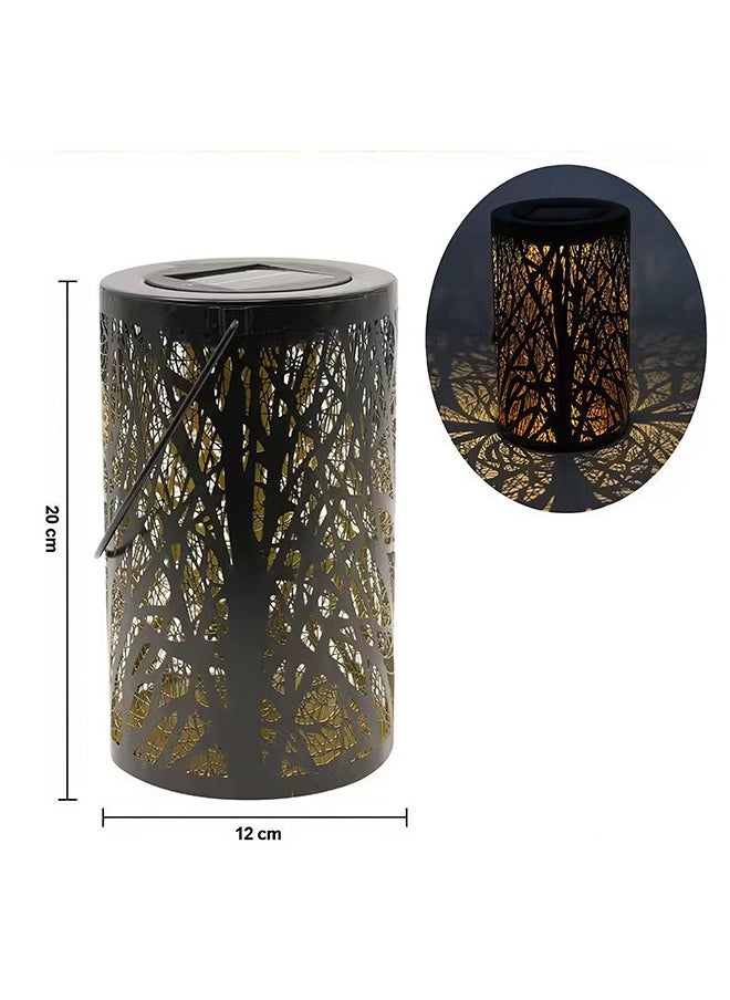 P auke'réi Outdoor Solar Lantern, Woodland Glow Solar Lantern LED Light, Enchanting Shadows & Warm Light, Automatic Turn-On, Waterproof  - Image 4