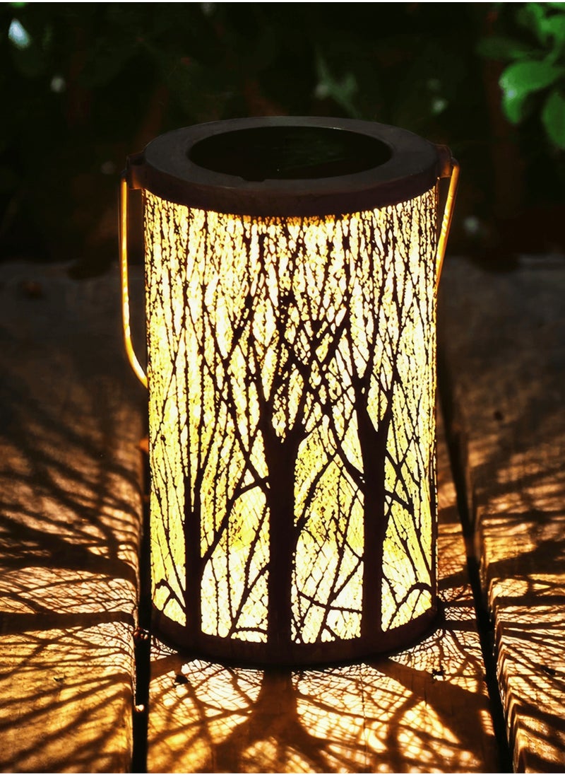 P auke'réi Outdoor Solar Lantern, Woodland Glow Solar Lantern LED Light, Enchanting Shadows & Warm Light, Automatic Turn-On, Waterproof  - Image 5