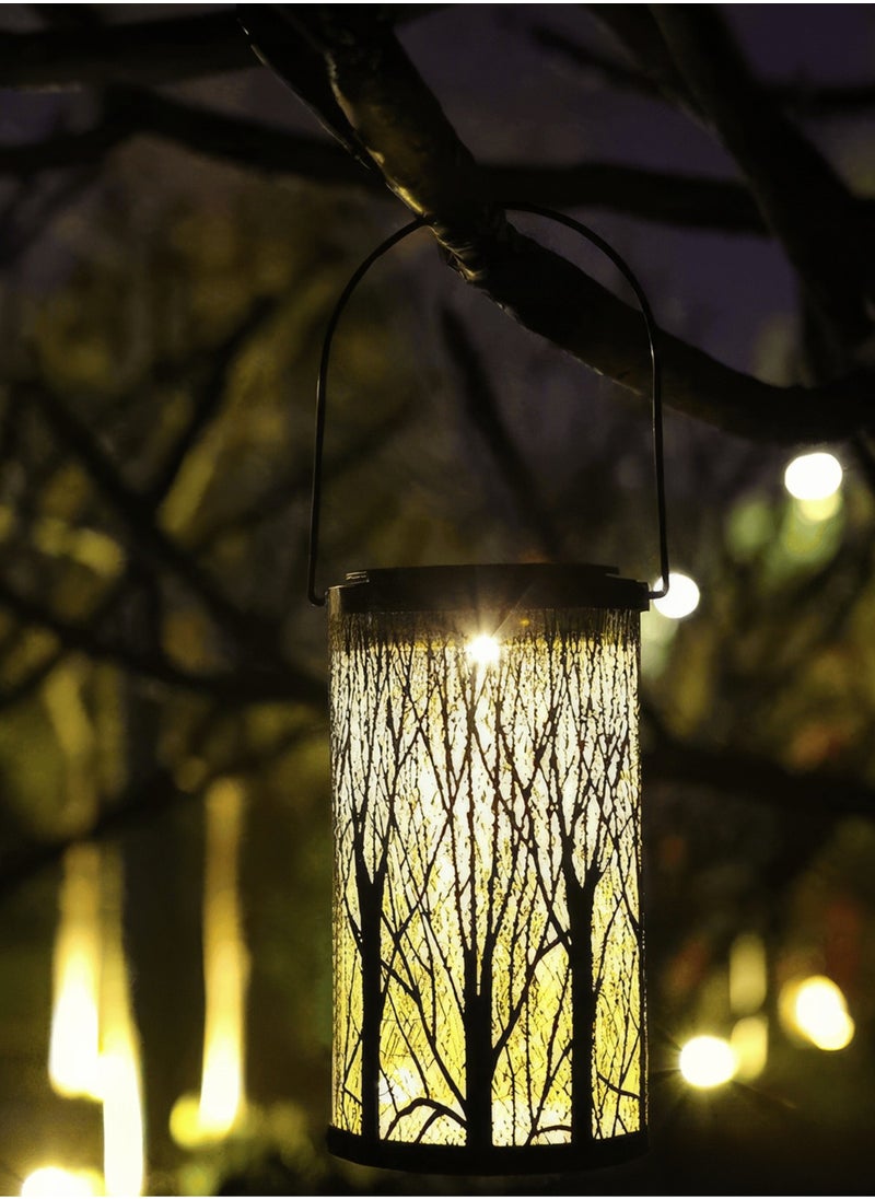 P auke'réi Outdoor Solar Lantern, Woodland Glow Solar Lantern LED Light, Enchanting Shadows & Warm Light, Automatic Turn-On, Waterproof  - Image 3