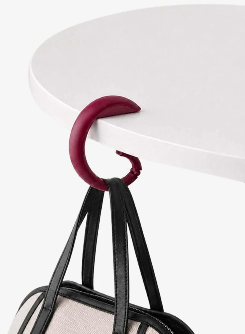 Portable Table Bag Hook Burgundy.