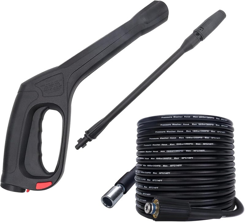 BEAR FORCE High Pressure Water Spray Gun Wand Nozzle & 32FT Hose, Replacement Pressure Washer Gun Compatible with Portland Pulsar Husky Powerwasher TaskForce TaskMaster ShopForce Electric Pressure Washers - Image 1