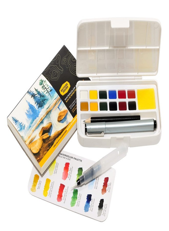 Outside Inside Backpack Watercolor Kit - Portable Paint Kit for Camping, Backpacking & Traveling - Image 3