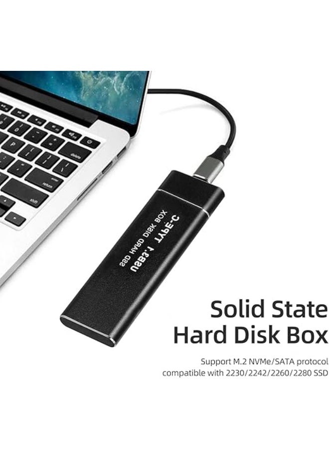 حافظة تخزين M.2 NVMe - قوية وسريعة - USB-C - تصميم أنيق من الألومنيوم - مثالية للاستخدام اليومي ونقل البيانات - Image 4