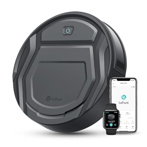 Lefant M210P Robot Vacuum Cleaner, 4000pa Suction, 200 Mins Runtime, Super Thin, Quiet, Self-Charging, Ideal for Pet Owners, Multi Surface Cleaning, APP/WiFi/Alexa Control, Gray - Image 1