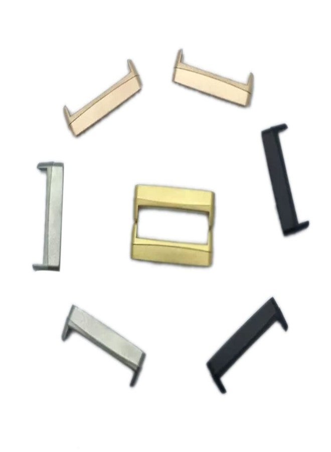 Sankel Compatible for Fitbit Versa 4/3/Sense 2/Sense Connectors,Stainless Steel Watch Strap Adapter Metal Replacement Connection Adapter for Fitbit Versa 4/3/Sense 2/Sense (Black-20mm Pins) - Image 5