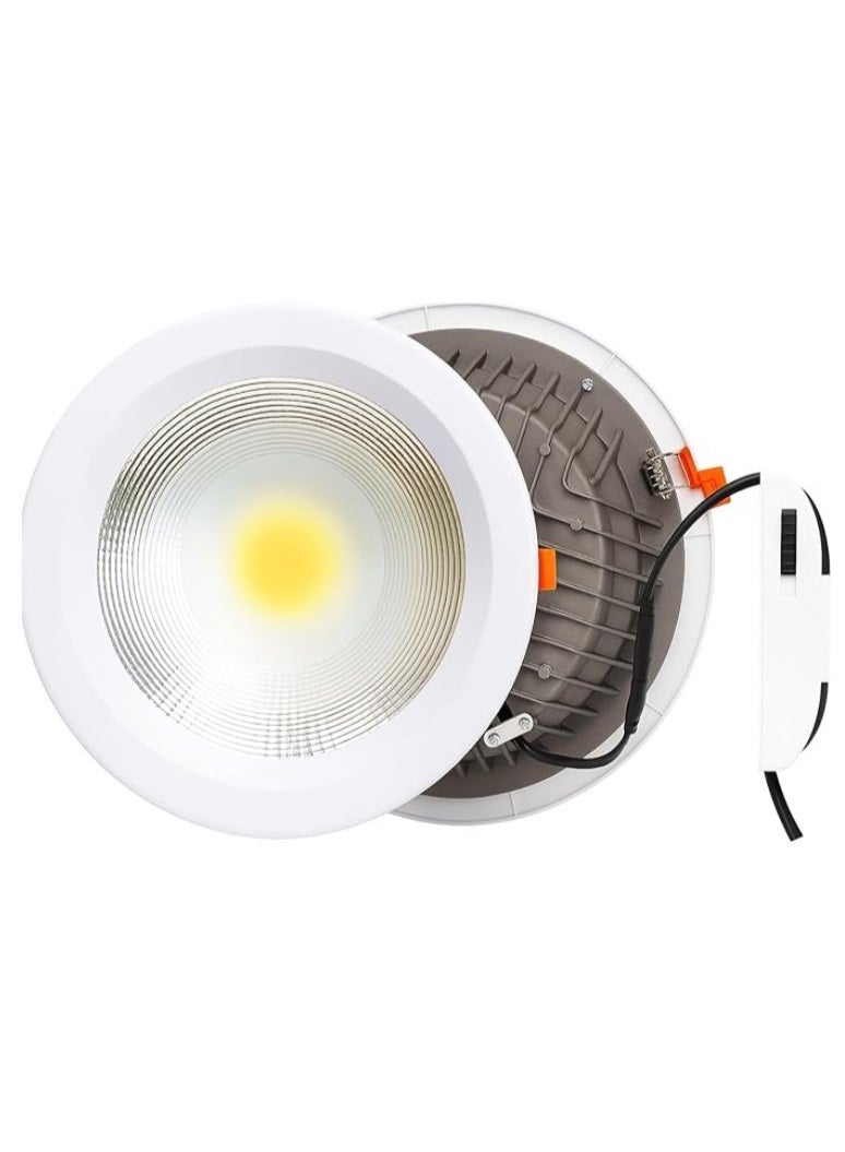 LED COB Downlight with Driver – Round Recessed Ceiling Light, Bright White, for Home, Office & Commercial Use - Image 1