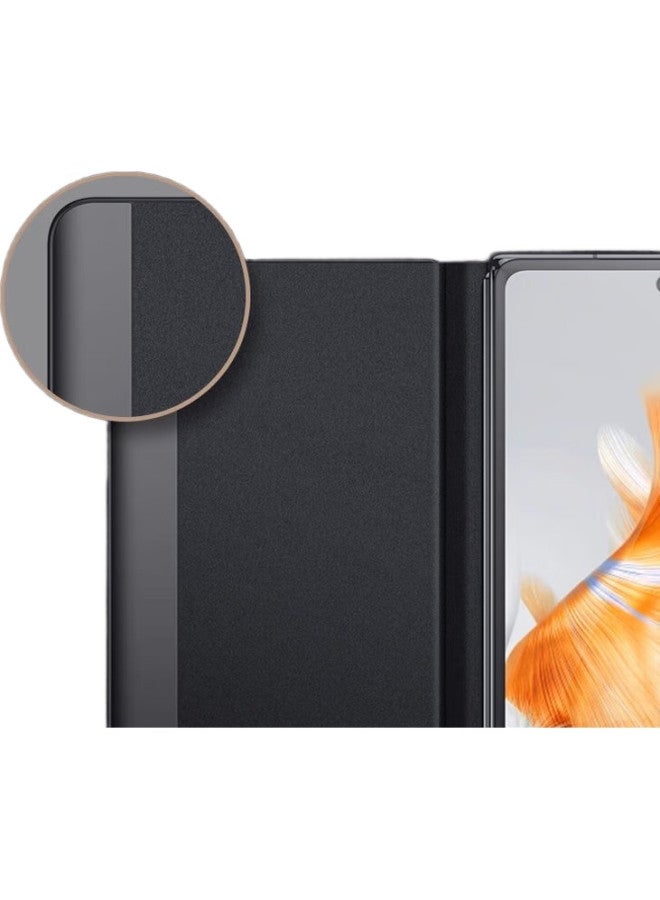 Koolife Compatible With Huawei X3 Phone Case, Mate X3 Collector'S Edition Protective Cover, Full Protection Shockproof Foldable Screen Phone Case, Genuine Leather Flip Cover With Smart View Window, Stand Style For Men And Women - Image 1