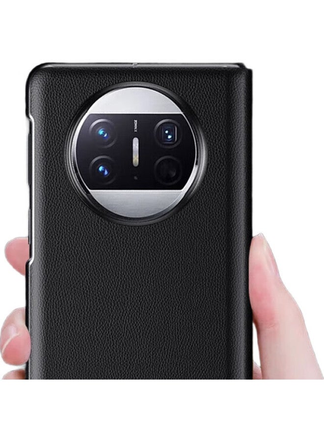 Koolife Compatible With Huawei X3 Phone Case, Mate X3 Collector'S Edition Protective Cover, Full Protection Shockproof Foldable Screen Phone Case, Genuine Leather Flip Cover With Smart View Window, Stand Style For Men And Women - Image 3