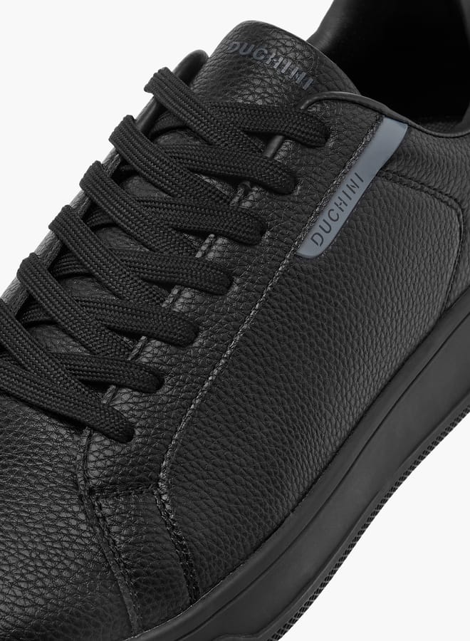 DUCHINI Men's Panelled Lace-Up Sneakers - Image 4