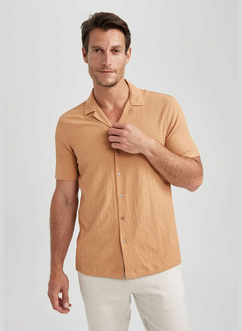 DeFacto Man Woven Short Sleeve Shirt