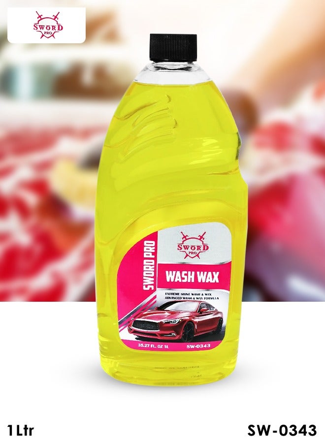 Sword Pro Car Wash Wax 1L- High Gloss Shine and Protection, SW-0343 - Image 1