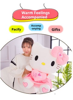 SISGL 1-Piece Lovely Hello Kitty Cartoon Character Soft Stuffed Toy Ultra Soft Short Plush Cuddle Pillow Buddy  - Image 2