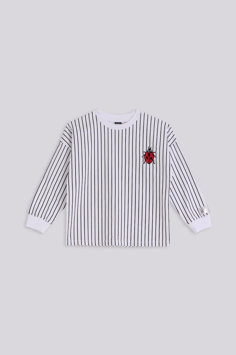 TYESS Bg Store Girl Striped Sweatshirt  - Image 5