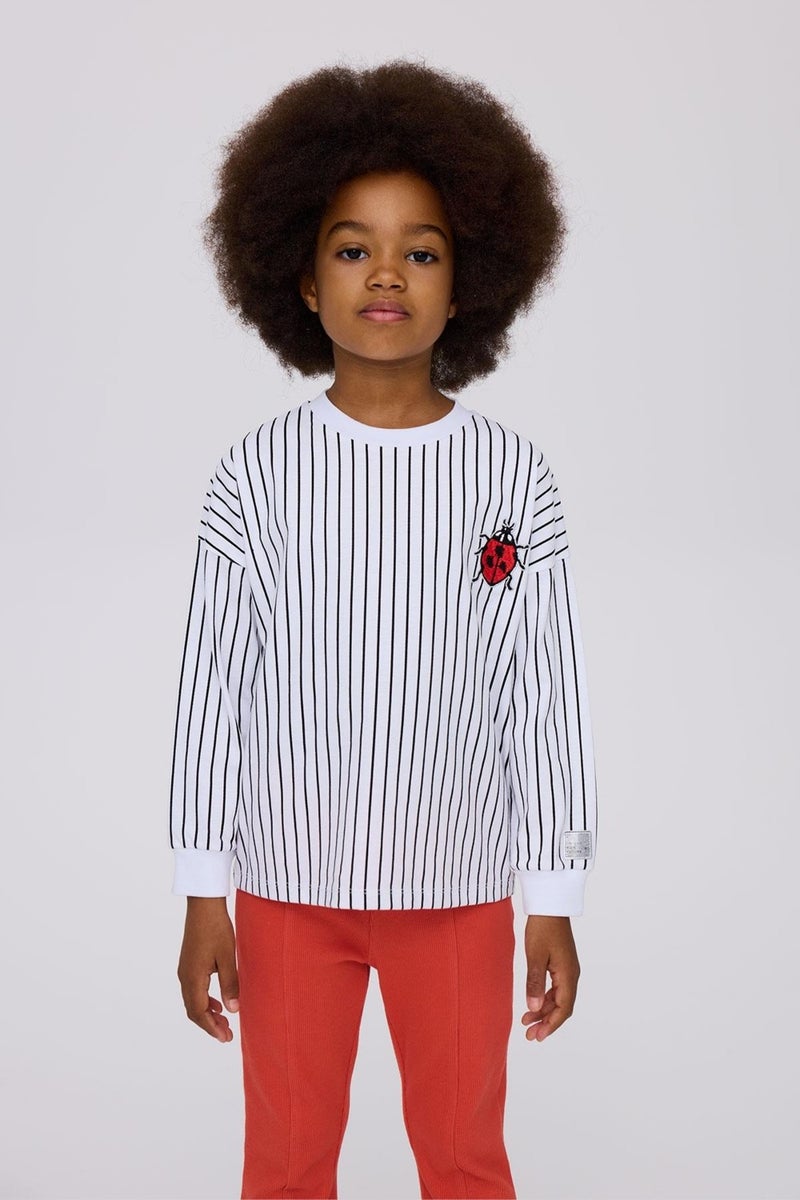 TYESS Bg Store Girl Striped Sweatshirt  - Image 2