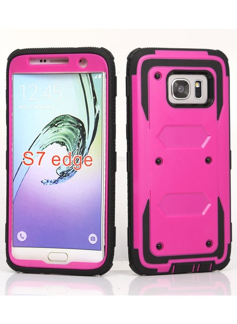 Holster Clip for Galaxy S7 Edge Case [Tshell] Shock Absorbing [Built-in Screen] [Kickstand Locking Belt] Carrying Secure Swivel Defender Full Body Cover for Samsung Galaxy S7 Edge