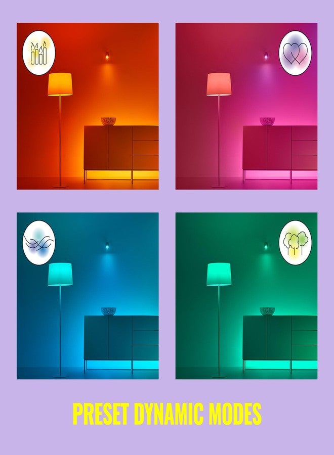 WiZ 60W B12 Color LED Smart Candle-Shaped Bulb - Pack of 1 - E26, Indoor - Connects to Your Existing Wi-Fi - Control with Voice or App + Activate with Motion - Matter Compatible - Image 4