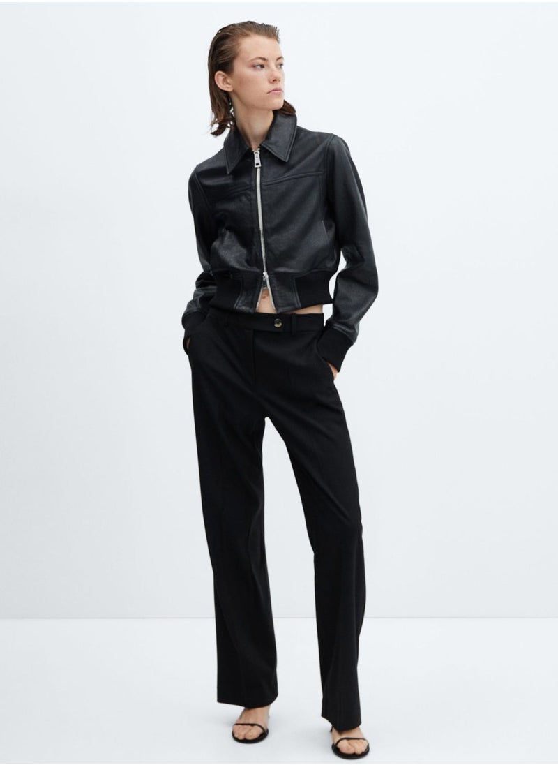 MANGO - High Waist Pants - Image 1