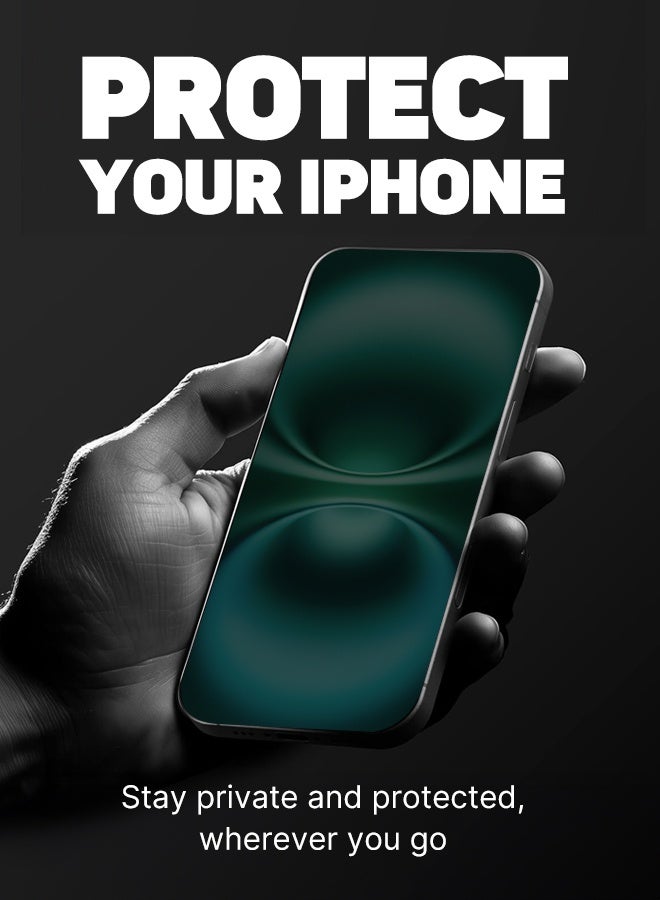 FITIT حماية شاشة زجاجية مقسّاة لجهاز آيفون 16 بلس – فلتر خصوصية، حماية من السقوط، وضوح عالي – fitit - Image 5