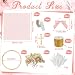 Geelin 24 Set Baptism Almond Candy Favors Christening Tulle Bags Rings Ribbion DIY Candy Bags First Communion Favors for Guest Wedding Bridal Shower Gifts No AlmondPink - Image 4
