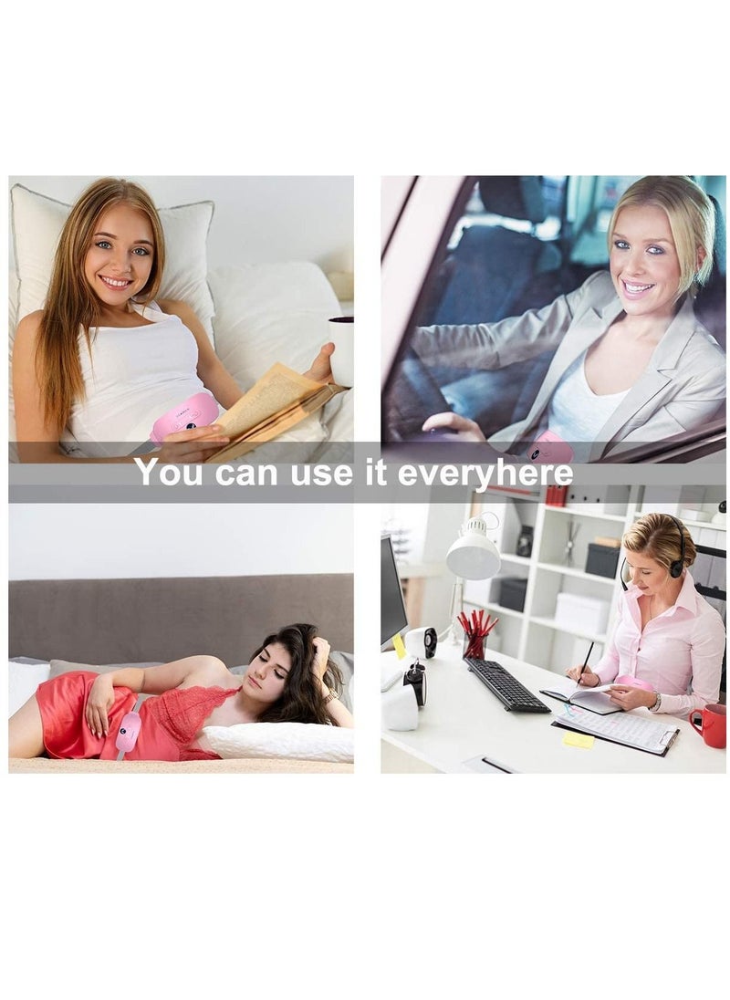 Yeamon - Portable Cordless Heating Pad, Electric Waist Belt Device, Fast Heating Pad with 3 Heat Levels and 3 Massage Modes, Back or Belly Heating Pad for Women and Girl - Image 1