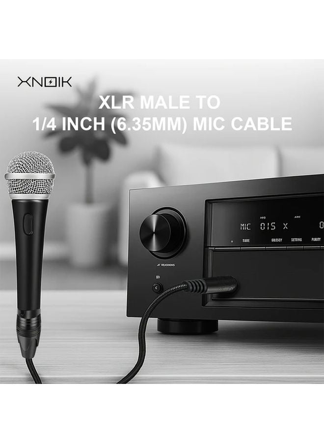 5M 16FT XLR Male to 6.35mm TS Male Audio Cable for Microphones Speakers DJ - Image 4