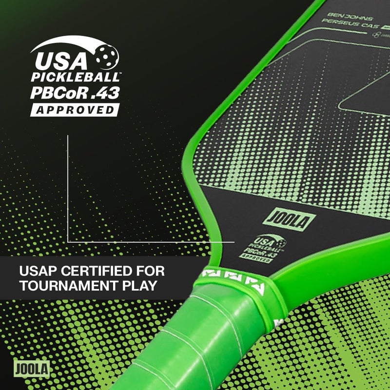JOOLA Perseus 16mm Carbon Fiber Pickleball Paddle - CAS Surface Technology - Control & Power Paddle for Maximum Precision - USAP Approved - Aero Curve Design - Feel-Tec Pure Grip - NFC Chip Enabled - Image 4