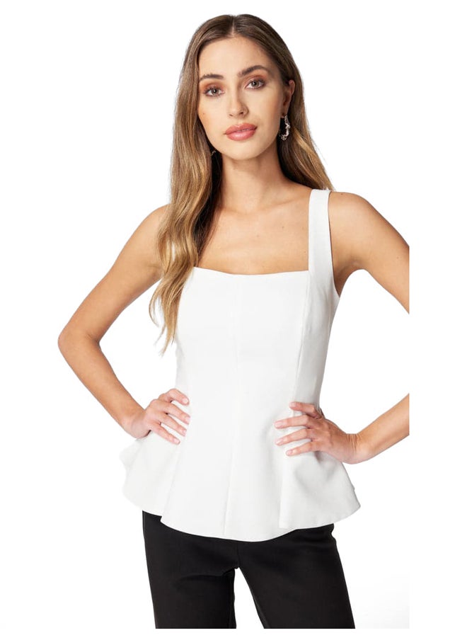 bebe - ASYMMETRIC CABLE KNIT SWEATER - Image 1