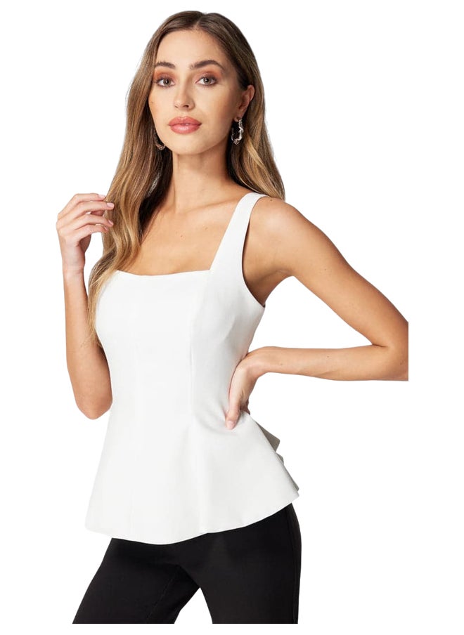 bebe - ASYMMETRIC CABLE KNIT SWEATER - Image 1