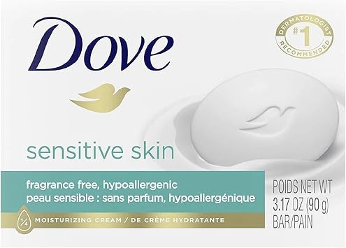 Dove beauty bar soap with moisturizing lotion for sensitive skin 315 Oz - Image 1