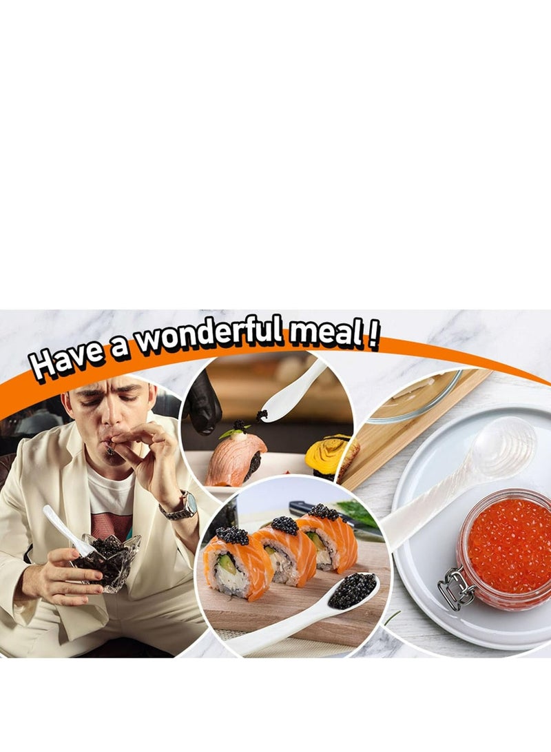 أوزيغالور مجموعة ملعقات الكابيار ملعقة الصدف شعرية ملعقات الكابيار من الحصي الأم الداخلية ذات الأوتاد الكروية للكابيار، البيض، والآيس كريم - Image 4