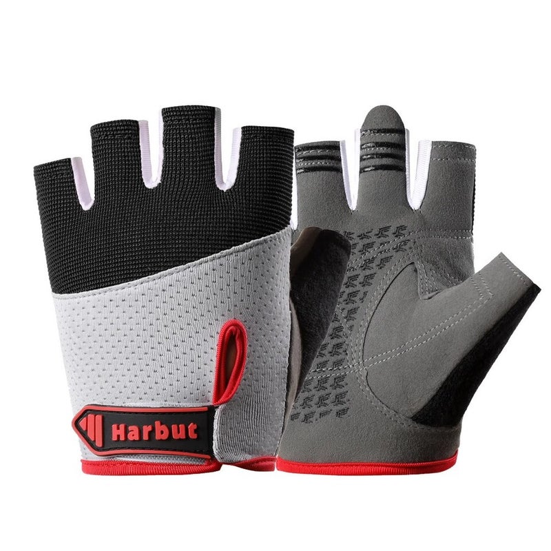 Sports Gloves With Air Cushion Anti Slip Wear Resistant Protection For Fitness Cycling And Outdoor Activities - Image 1