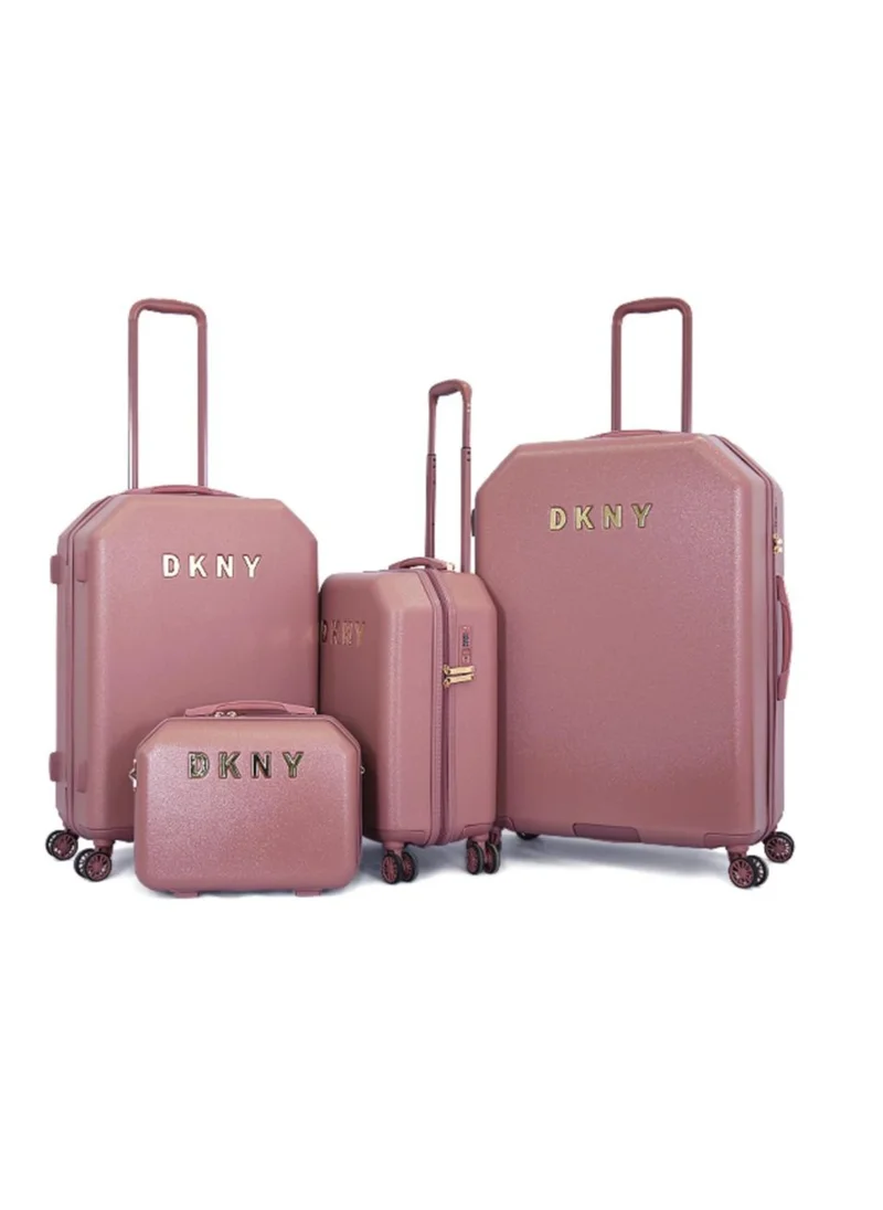 DKNY Dkny Allure Hardside Luggage on Wheels for Unisex | Ultra Lightweight ABS on with Spinner Wheels 4 Color Dark Rose