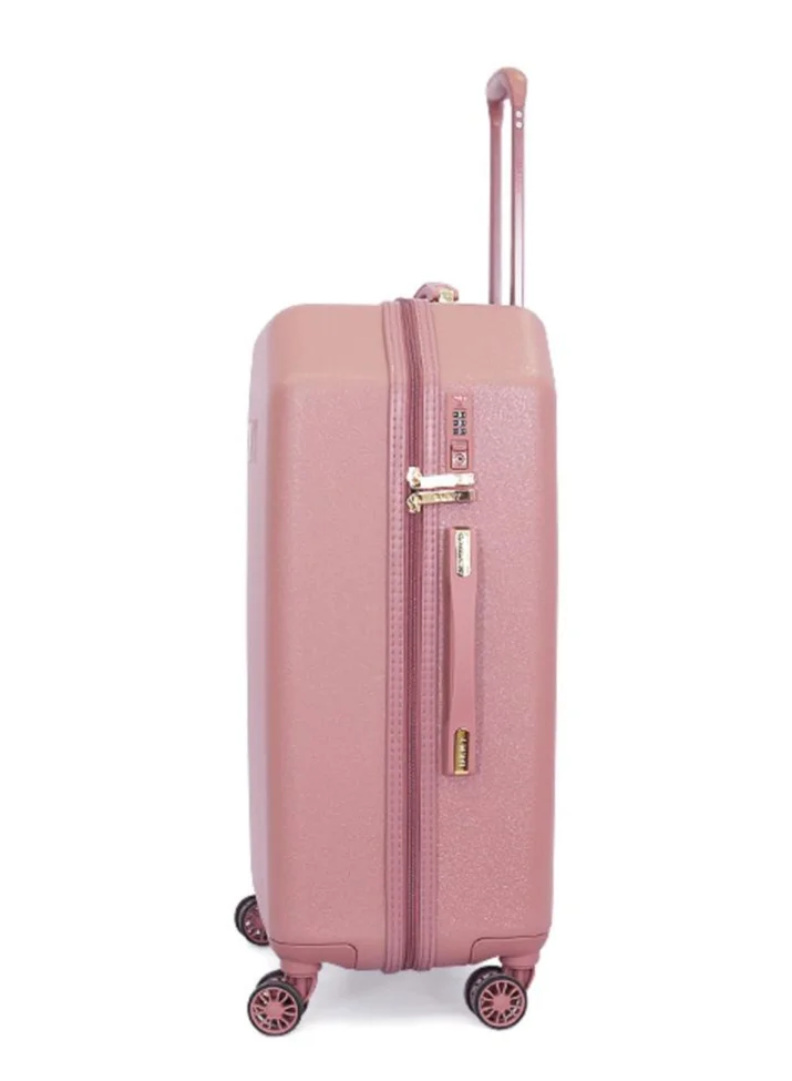 DKNY Dkny Allure Hardside Luggage on Wheels for Unisex | Ultra Lightweight ABS on with Spinner Wheels 4 Color Dark Rose