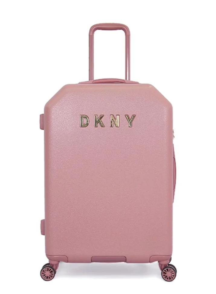 DKNY Dkny Allure Hardside Luggage on Wheels for Unisex | Ultra Lightweight ABS on with Spinner Wheels 4 Color Dark Rose