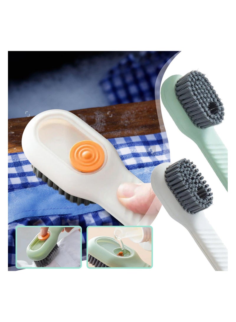 توزيع السائل تلقائيًا: تتيح هذه الميزة للفرشاة إطلاق سائل التنظيف أثناء استخدامها، مما يوفر الوقت والجهد مقارنة بوضع المنظف يدويًا. - Image 3